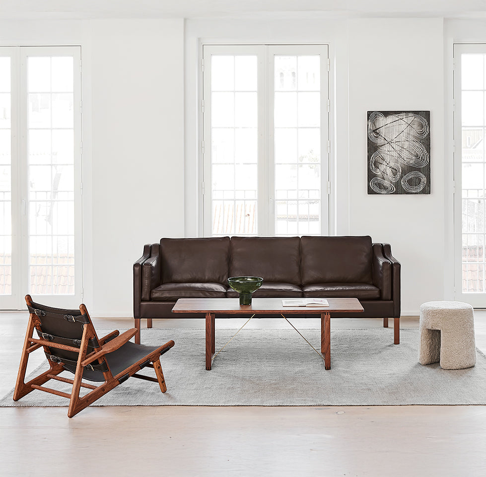 FREDERICIA The Hunting Chair - Oak Soaped with Natural Leather Seat - Fifteen Percent Discount