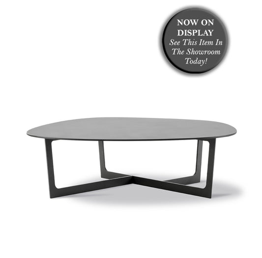 FREDERICIA Insula Table LARGE - Black Lacquered Aluminium