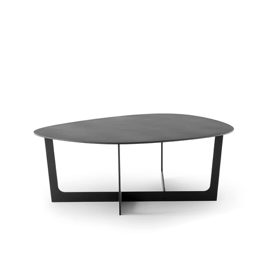 FREDERICIA Insula Table MEDIUM - Black Lacquered Aluminium