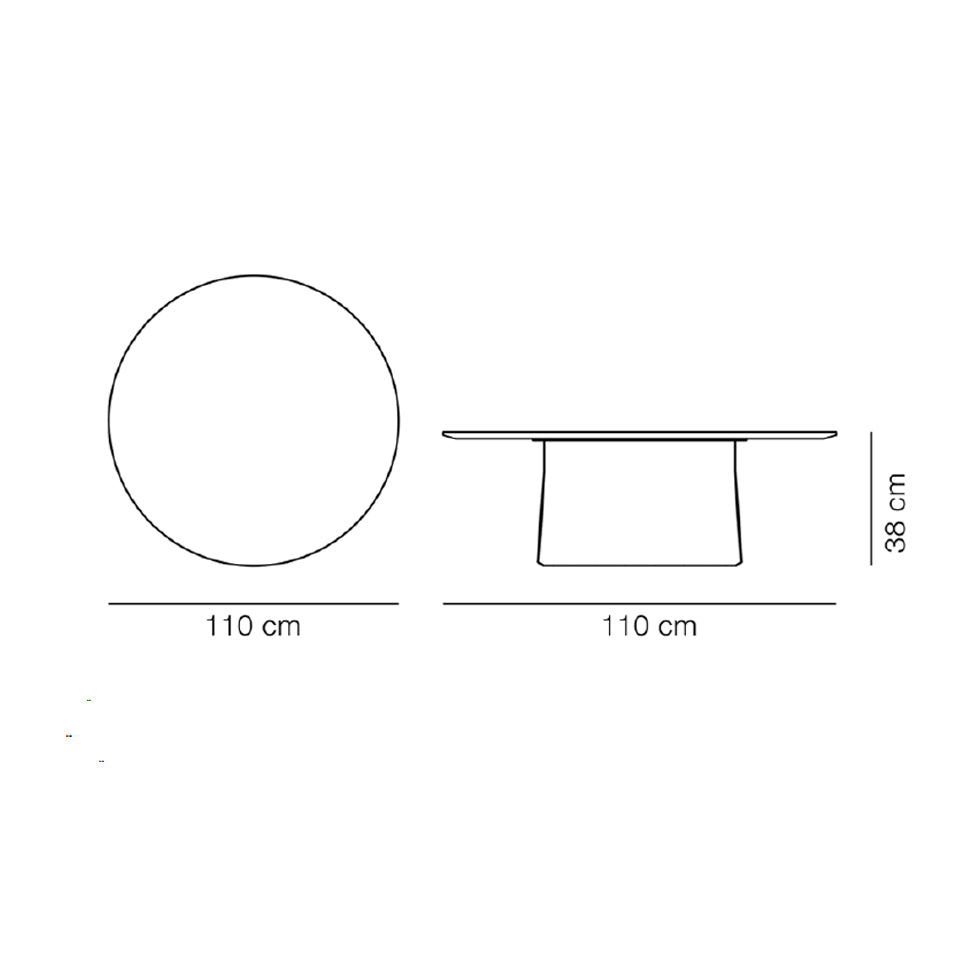 FREDERICIA Niveau Table 110cm Oiled Ash w/Tundra Grey Marble Top - Fifteen Percent Discount