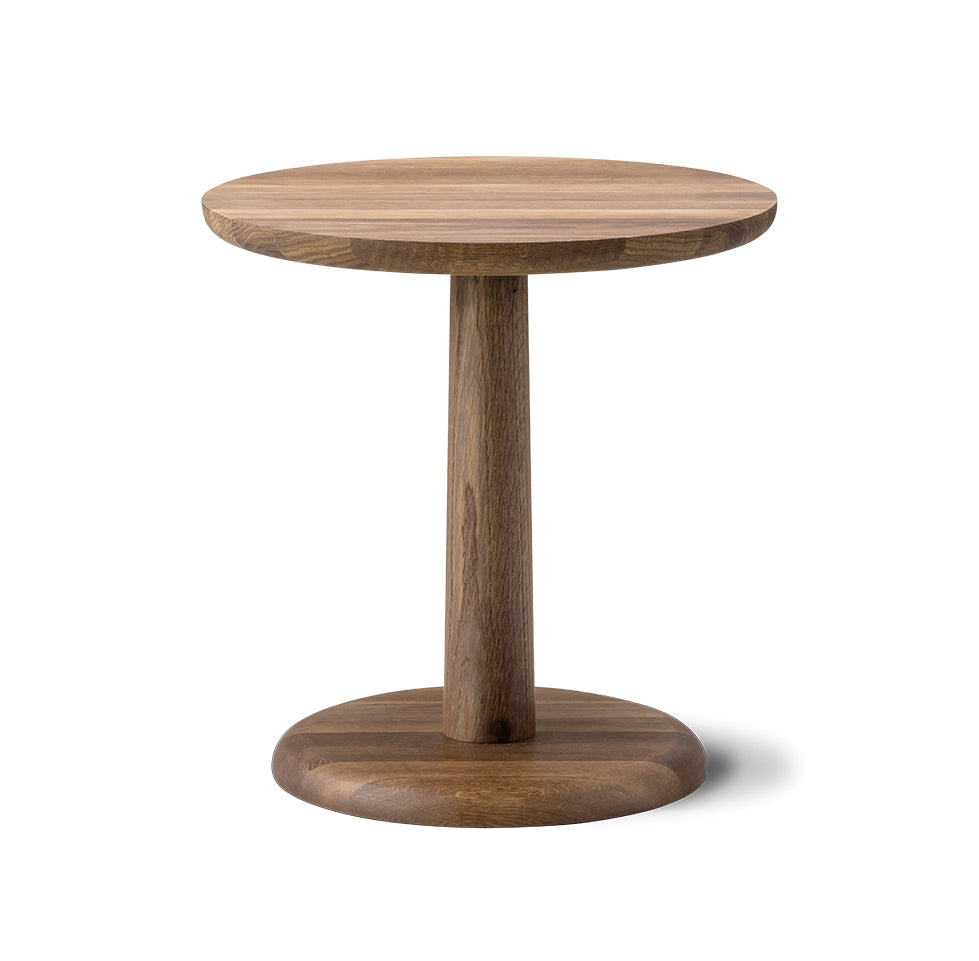 FREDERICIA Pon Table - Oak Smoked  Ø45x46cm - CLEARANCE Fifty Percent Discount