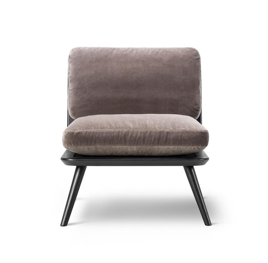 FREDERICIA Spine Petit Lounge  Chair - Romo, "Ruskin" Ash Black Lacquered - Fifteen Percent Discount
