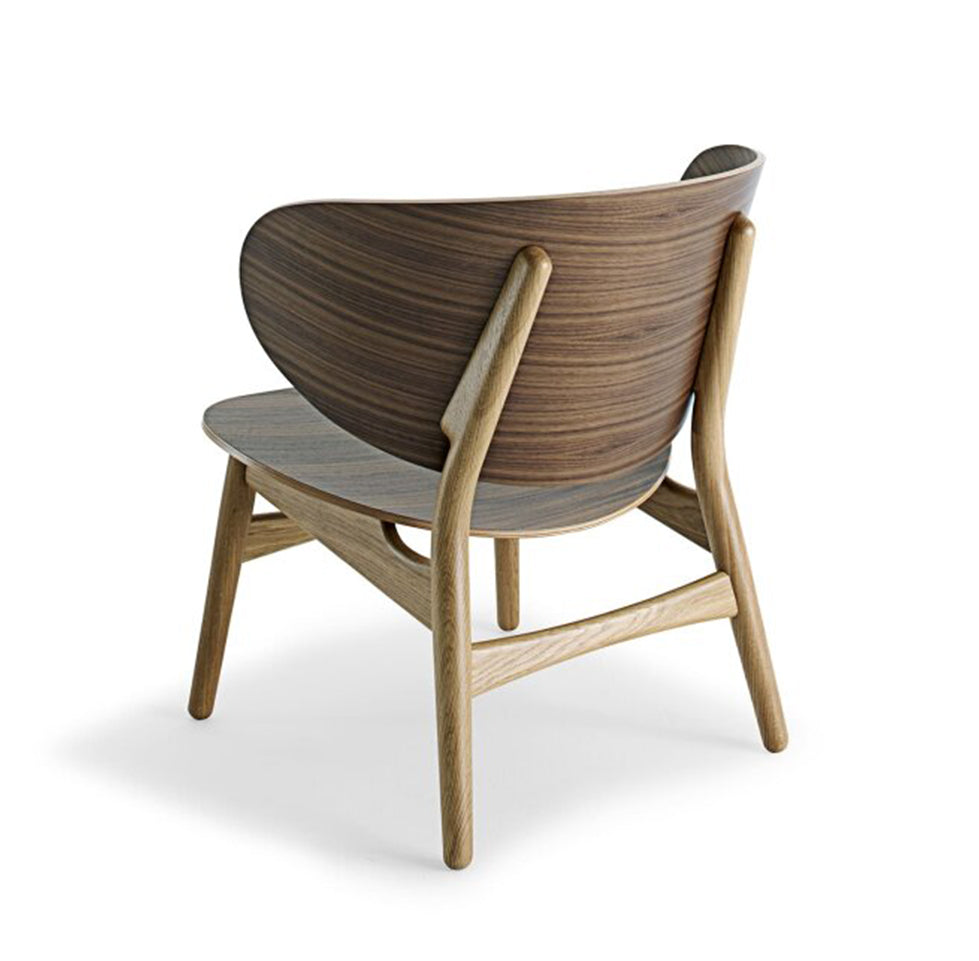 GETAMA - Wegner 1936 Easy Chair - Walnut & Oak w/Sorensen Leather Seat - CLEARANCE Forty Percent Discount