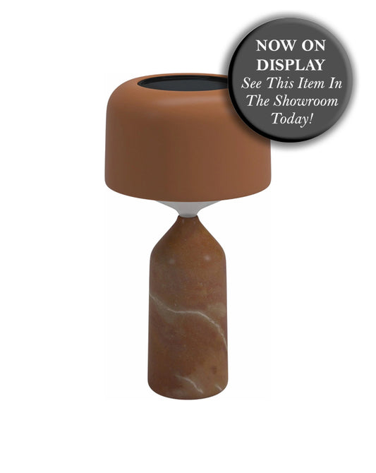 GLOSTER Ambient Pebble Outdoor Lantern - Fire Colour  - CLEARANCE Fifty Percent Discount