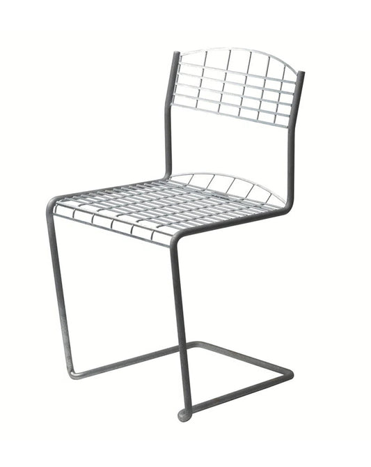 GRYTHYTTAN Sweden Hi-Tech Chair - Galvanized Steel - CLEARANCE Fifty Percent Discount