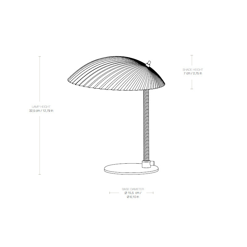 GUBI 5321 Table Lamp - Shiny Brass - Twenty Five Percent Discount