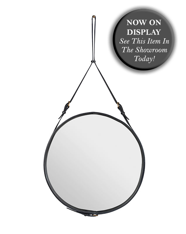 GUBI Adnet Circulaire Mirror - Large 70cm - Black - Fifteen Percent Discount