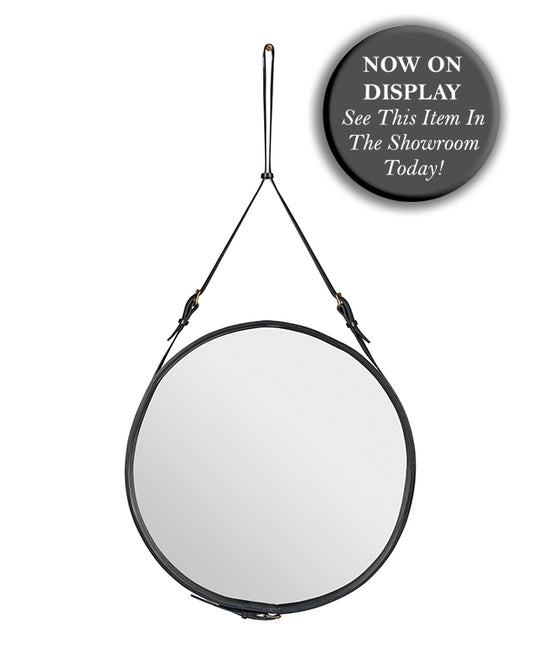GUBI Adnet Circulaire Mirror - Large 70cm - Black - Fifteen Percent Discount