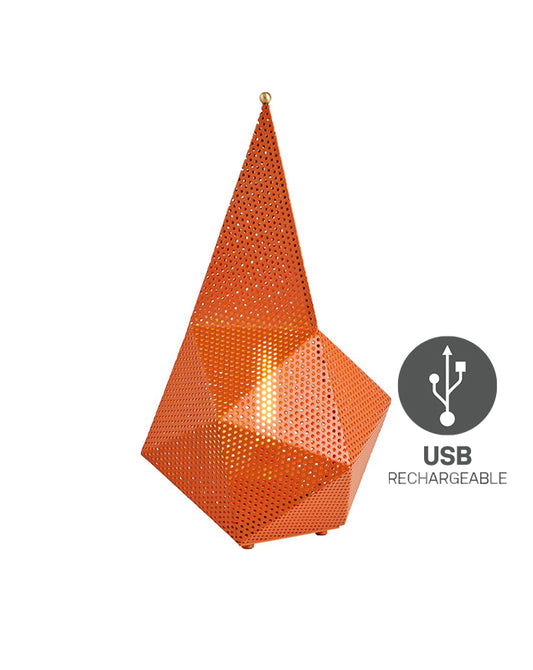GUBI "Bagdad" Rechargeable Lamp - International Orange - Indoor & Outdoor Safe - Twenty Five Percent Discount