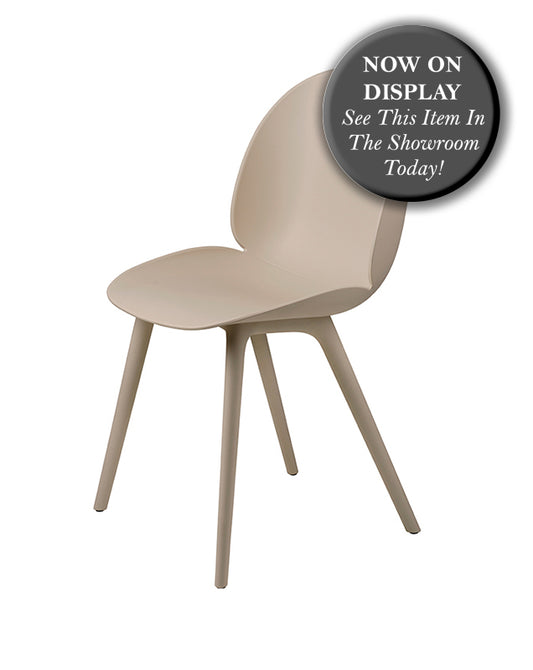 GUBI Beetle Chair - Set of 2 - OUTDOOR - New Beige Polypropylene Seat - Fifteen Percent Discount