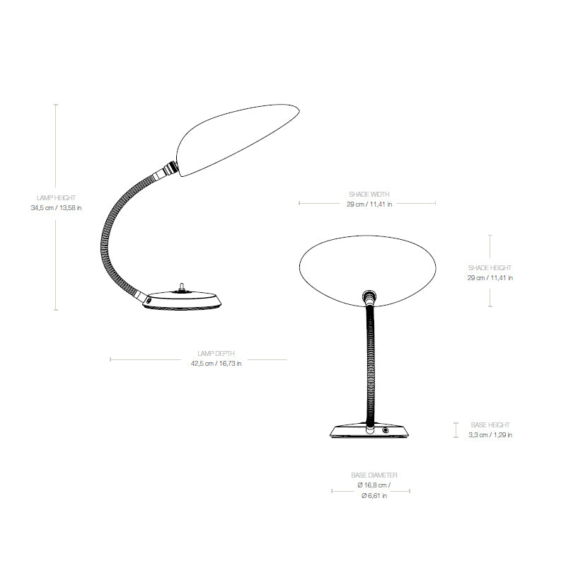 GUBI Cobra Adjustable Table Lamp, Black - Twenty Five Percent Discount