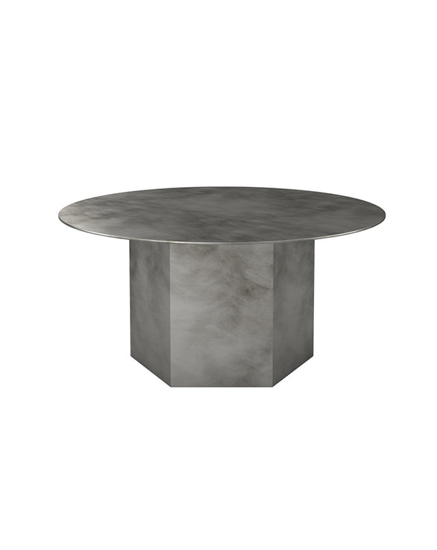 GUBI Epic Coffee Table, 80 cm, Misty Grey Steel - Fifteen Percent Discount