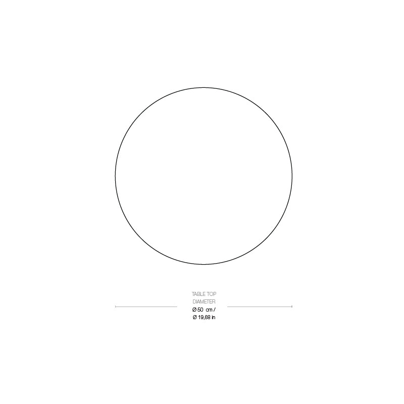 GUBI IOI Table 50cm White Carrera Marble Top w/Chrome Base - CLEARANCE Forty Percent Discount