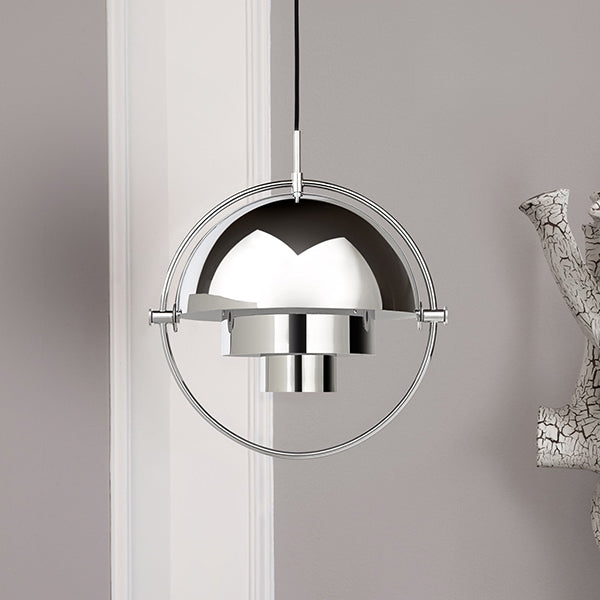 GUBI Multi Lite Pendant - Chrome Shade with Chrome Ring - Twenty Five Percent Discount