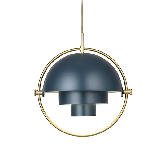 GUBI Multi Lite Pendant - Limited Edition Midnight Blue Shade with Brass Ring - Twenty Five Percent Discount