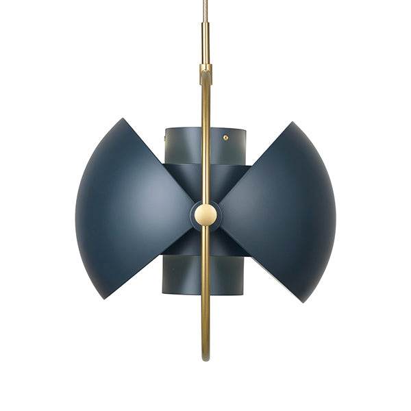 GUBI Multi Lite Pendant - Limited Edition Midnight Blue Shade with Brass Ring - Twenty Five Percent Discount