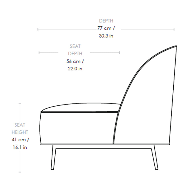 GUBI Sejour Chair - Fully Upholstered, Dedar "Karakorum" Boucle Fabric, Black Base - Thirty Percent Discount