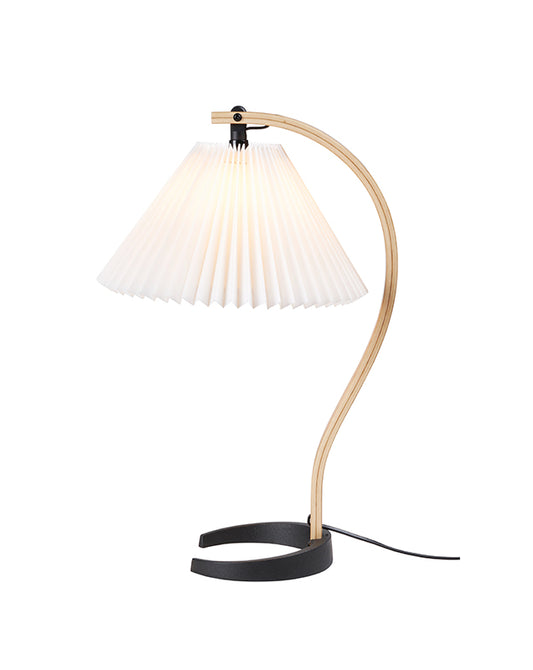 GUBI Timberline Table Lamp - Oak/Birch Wood w/White Canvas Shade - Twenty Five Percent Discount
