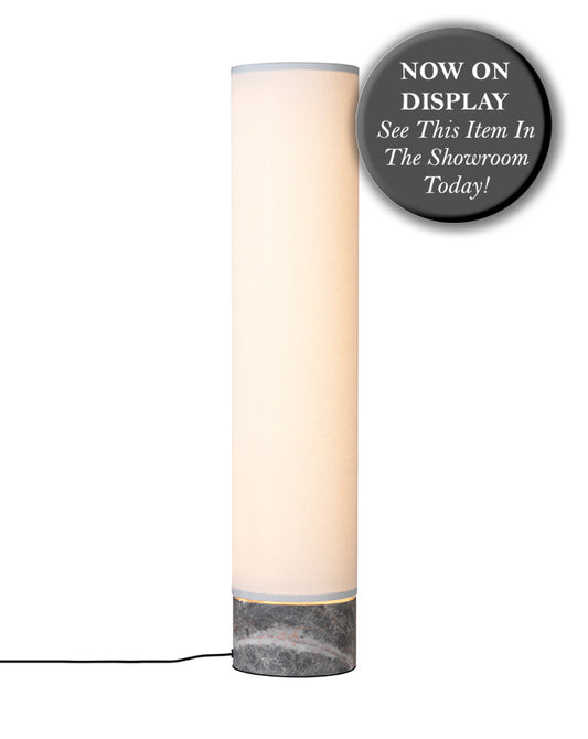 GUBI Unbound Floor/Table Lamp - Canvas Shade & Marble Base H80cm - Twenty Five Percent Discount