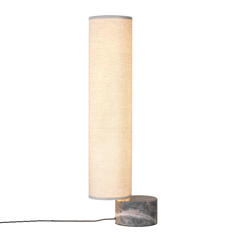 GUBI Unbound Floor/Table Lamp - Canvas Shade & Marble Base H80cm - 25% Off