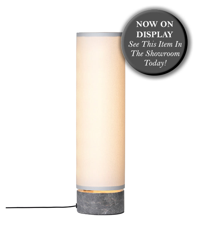 GUBI Unbound Table Lamp - Canvas Shade & Marble Base H45cm - 25% Off