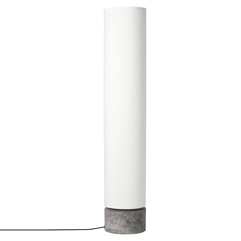 GUBI Unbound Floor Lamp - Canvas Shade & Marble Base H120cm - 25% Off