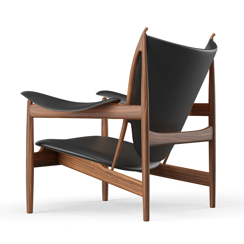 HOUSE OF FINN JUHL - "Chieftain" Lounge Chair - Sorensen Elegance Leather Black - CLEARANCE Forty Five Percent Discount