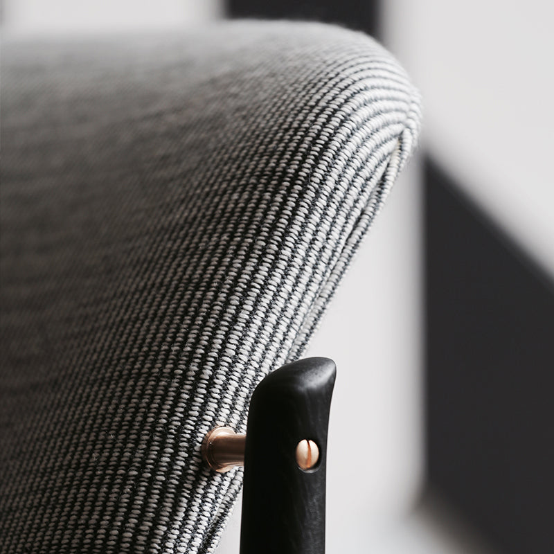 HOUSE OF FINN JUHL - "France" Lounge Chair - Oak, Black Stained - Kvadrat "Fuse" Fabric - CLEARANCE Thirty Percent Discount