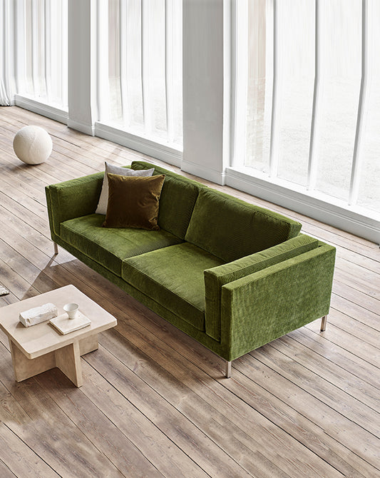 JUUL 301 Sofa - 220 x 93 CM - "Mainz" Washable Velvet Fabric - Thirty Percent Limited Time Indent Order Discount