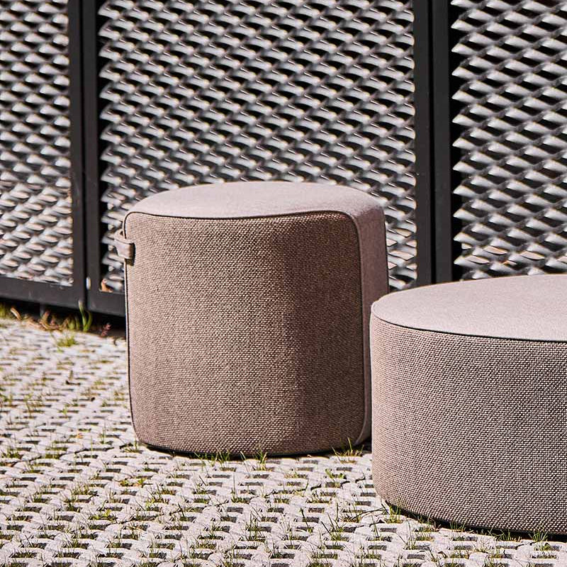 MINDO #108 Pouf 40cm - Grey Outdoor Safe Fabric - CLEARANCE Fifty Percent Discount