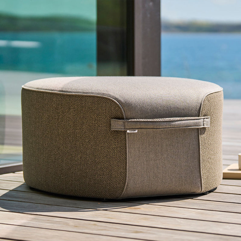 MINDO #108 Pouf 74.5cm - Grey Outdoor Safe Fabric - CLEARANCE Fifty Percent Discount