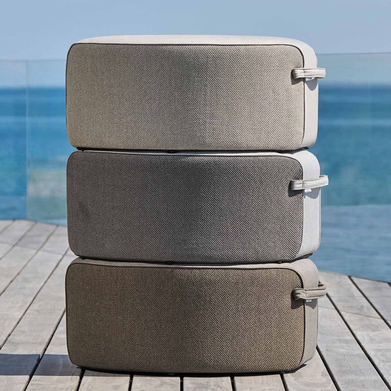 MINDO #108 Pouf 74.5cm - Grey Outdoor Safe Fabric - CLEARANCE Fifty Percent Discount