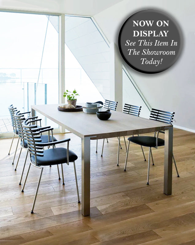NAVER COLLECTION - GM2112 Dining Table 170x100 - Walnut Oiled w/Steel Leg - 20% Off