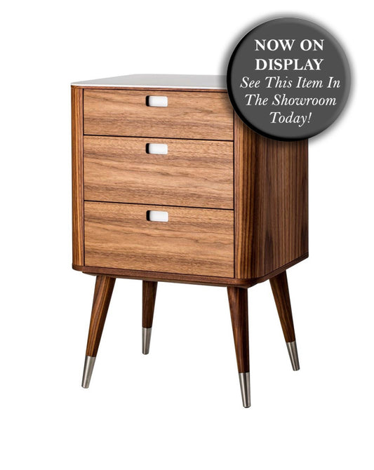 NAVER COLLECTION - AK2410 - Walnut - Oiled - Point Leg, Stainless Steel - Fifty Percent Discount