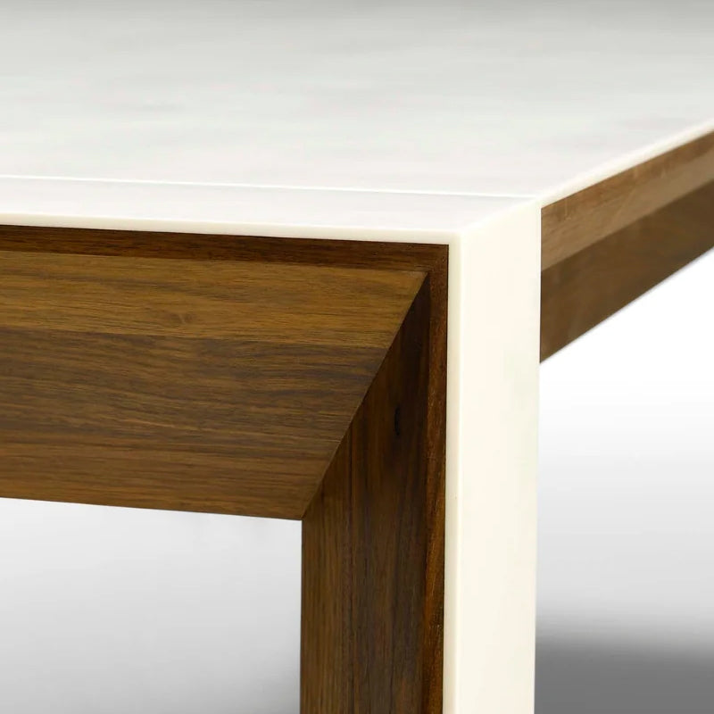 NAVER COLLECTION - GM7700 Dining Table 180x100 - Walnut Oiled w/Dupont Corian Top - CLEARANCE Forty Percent Discount