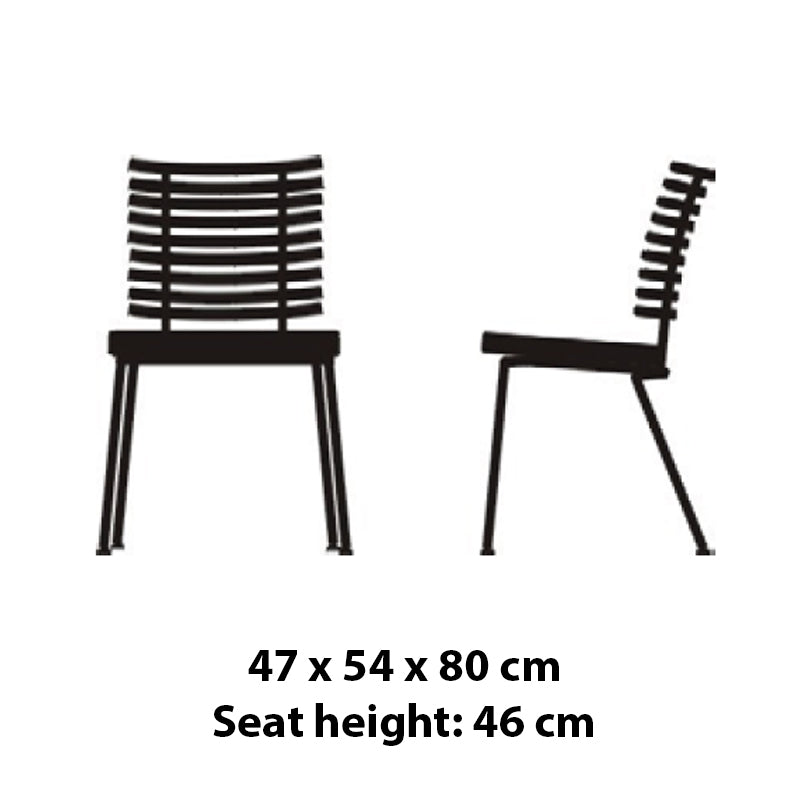 NAVER COLLECTION - Tiger Chair GM 4105 - Ash Black - Set of 2 - CLEARANCE Forty Percent Discount