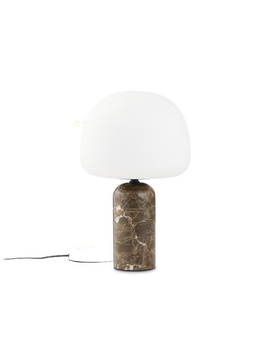 NORTHERN Kin Table Lamp 33cm - Brown Marble & Glass - Twenty Five Percent Discount