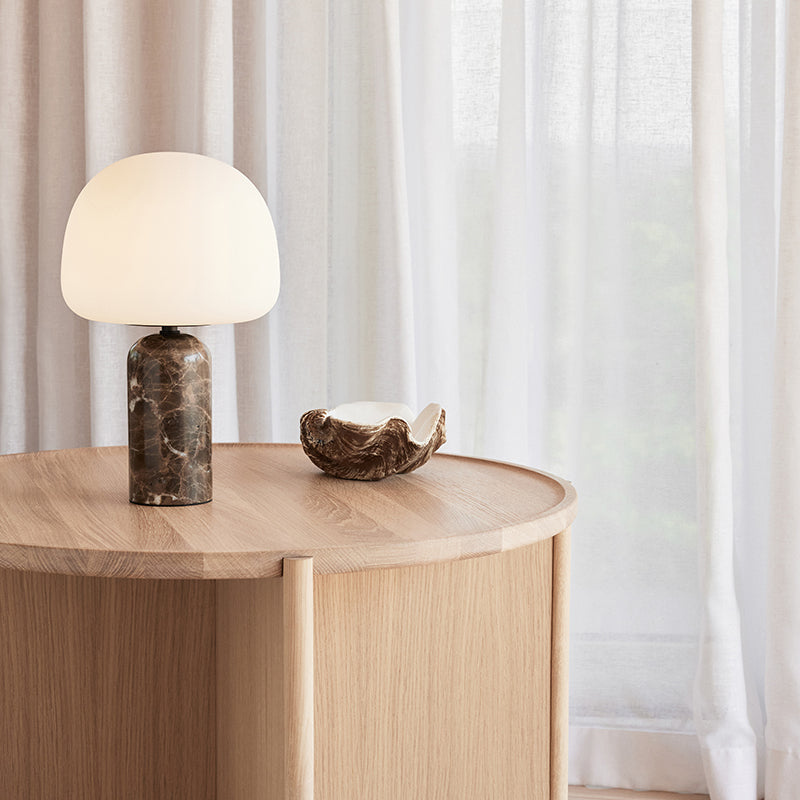 NORTHERN Kin Table Lamp 33cm - Brown Marble & Glass - Twenty Five Percent Discount
