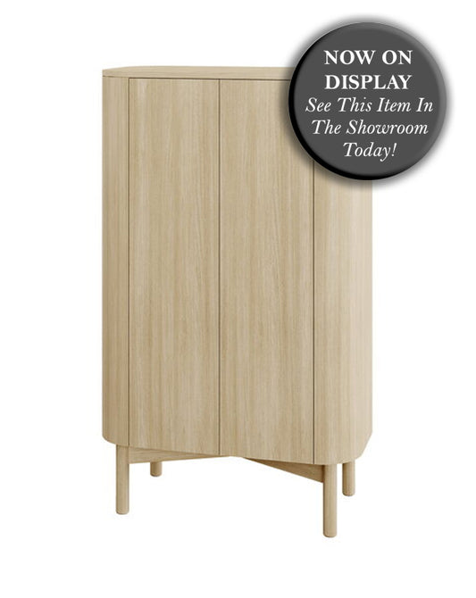 NORTHERN Loud Tall Cabinet - Light Oiled Oak - CLEARANCE Forty Percent Discount
