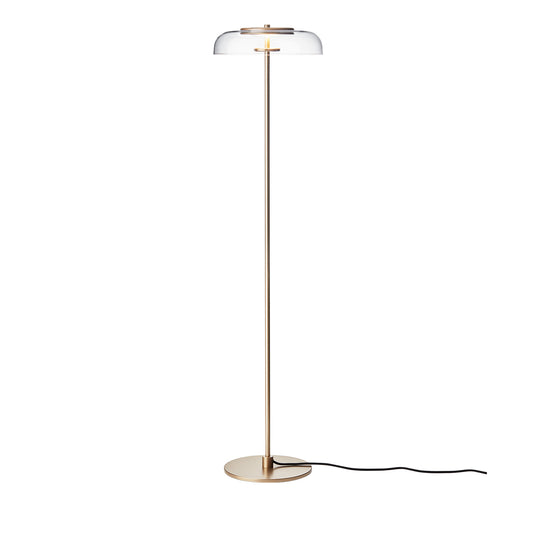 NUURA Blossi Floor Lamp - Nordic Gold with Clear Glass Shade - Twenty Five Percent Discount