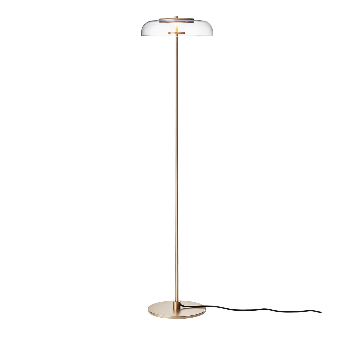 NUURA Blossi Floor Lamp - Nordic Gold with Clear Glass Shade - Twenty Five Percent Discount