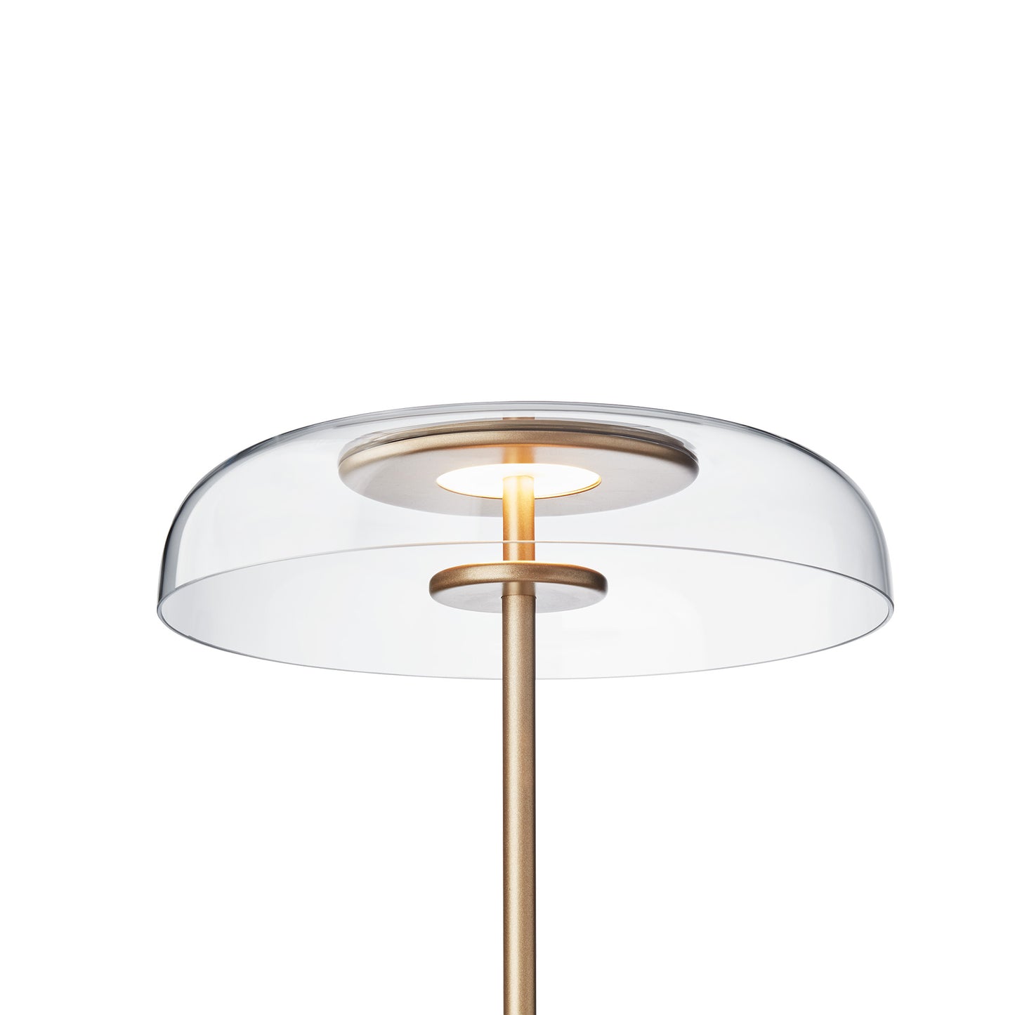 NUURA Blossi Floor Lamp - Nordic Gold with Clear Glass Shade - Twenty Five Percent Discount