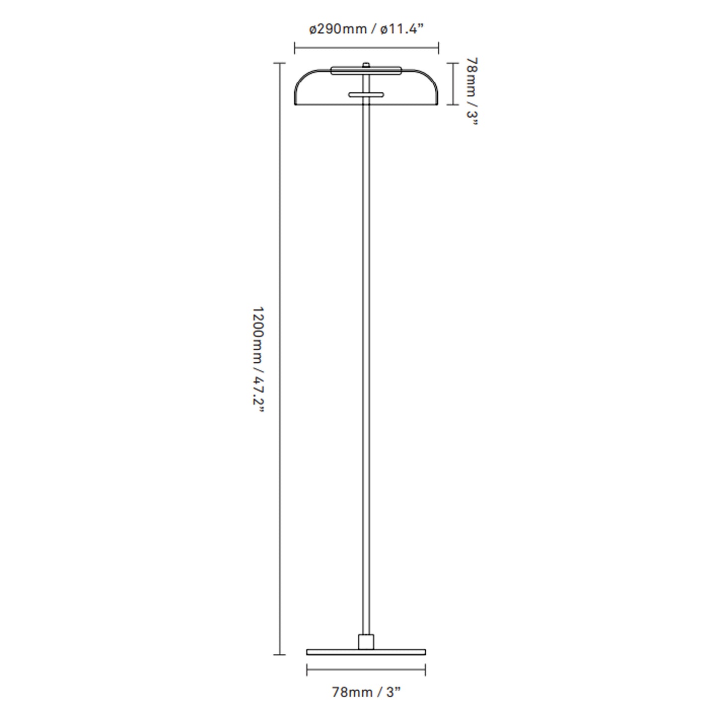 NUURA Blossi Floor Lamp - Nordic Gold with Clear Glass Shade - Twenty Five Percent Discount
