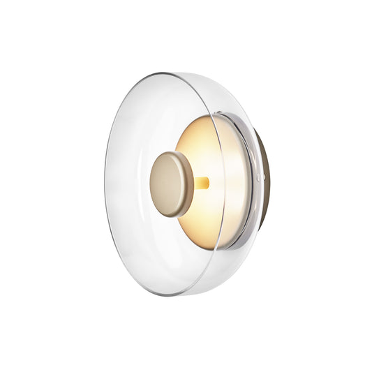 NUURA Blossi Wall Light - Nordic Gold with Clear Glass Shade - Twenty Five Percent Discount