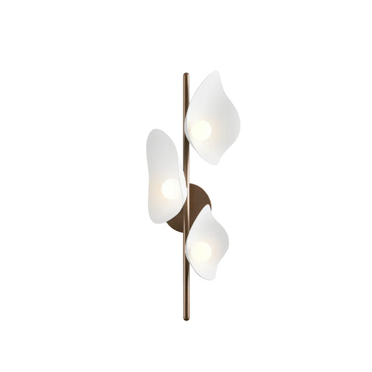 NUURA Florii 3 Wall Light - Dark Bronze with White Glass Shade - Twenty Five Percent Discount