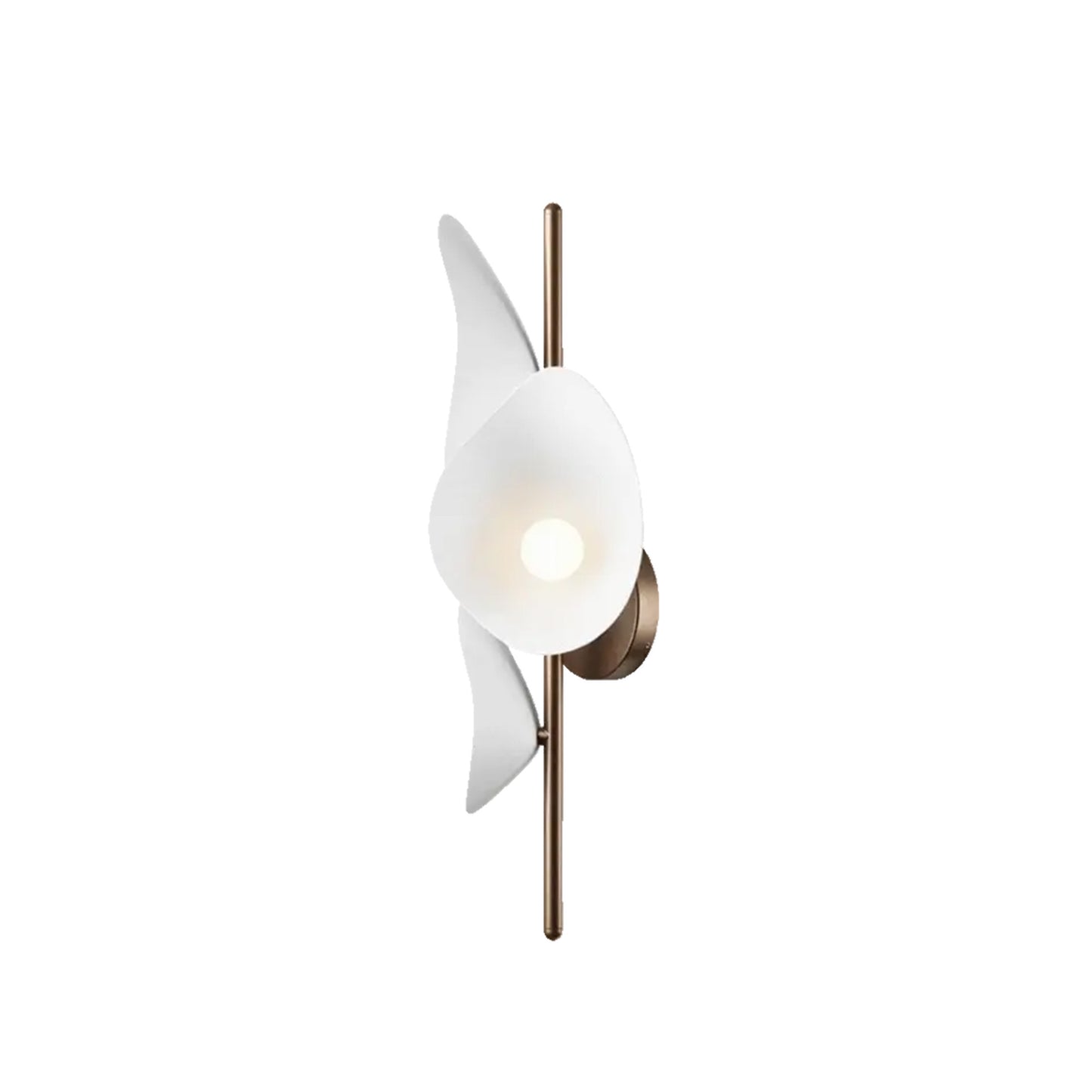 NUURA Florii 3 Wall Light - Dark Bronze with White Glass Shade - Twenty Five Percent Discount