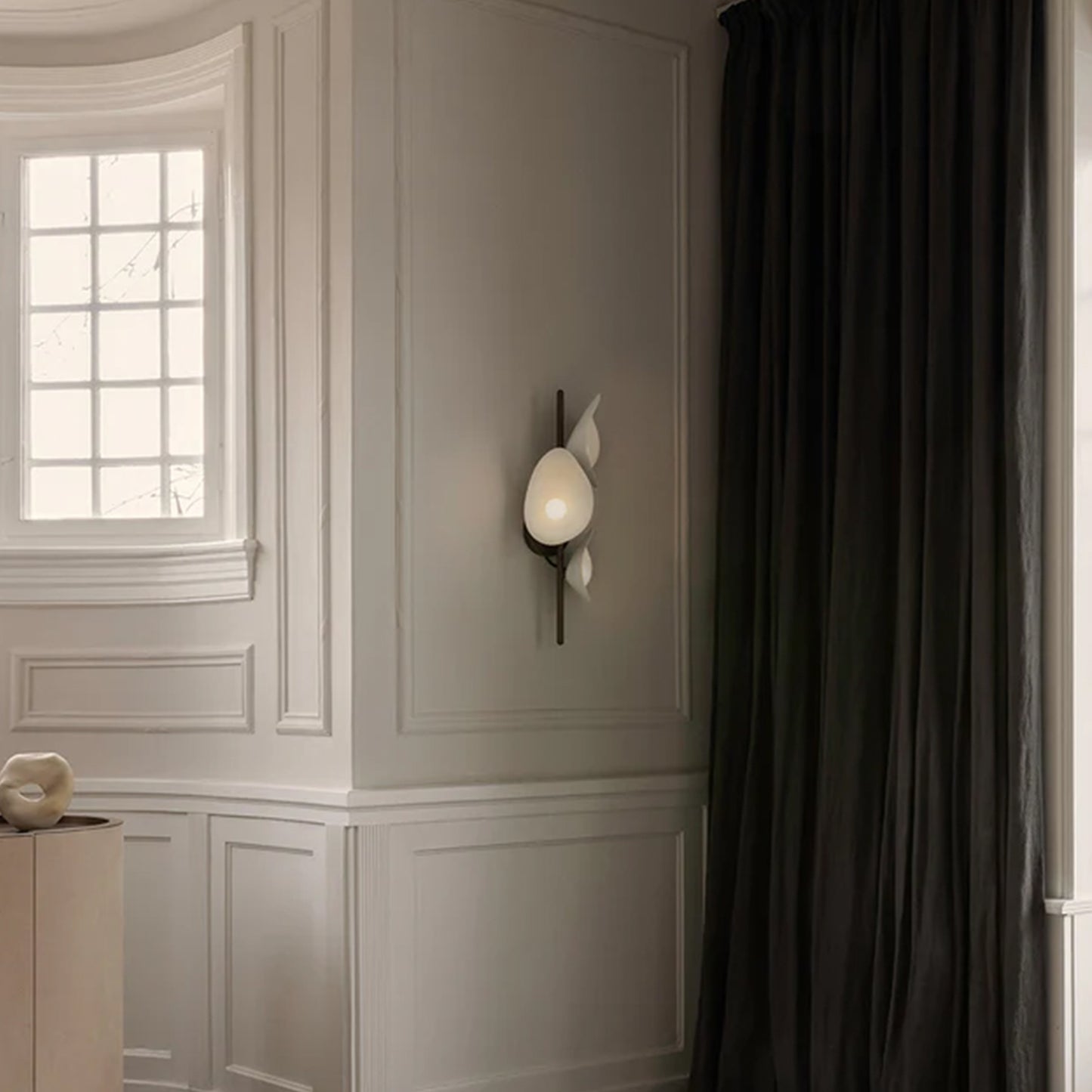 NUURA Florii 3 Wall Light - Dark Bronze with White Glass Shade - Twenty Five Percent Discount