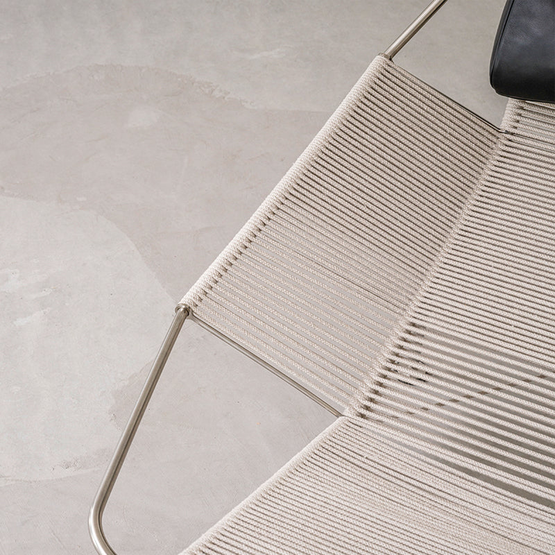 PP MØBLER - pp225 - Flag Halyard Chair - Steel Frame with Natural Cord & Sheepskin - Fifteen  Percent Discount