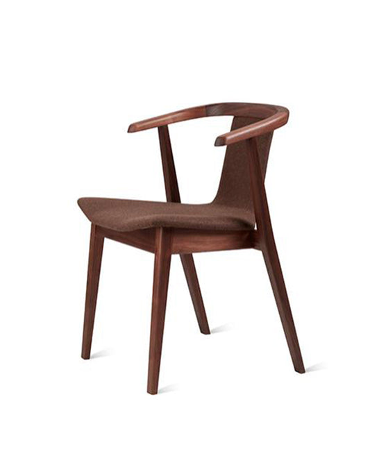 SKOVBY SM820 Chair Set of 4 - Walnut Oiled w/Brazil Leather - CLEARANCE Forty Percent Discount