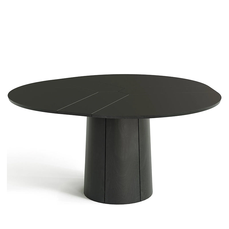 SKOVBY SM33 Extending Round Dining Table - Oak Veneer - Black Lacquered - CLEARANCE Thirty Percent Discount